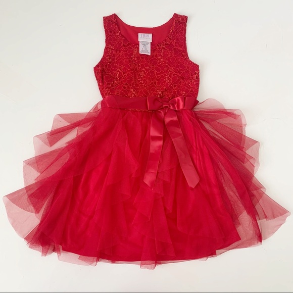 red dress for girl size 10